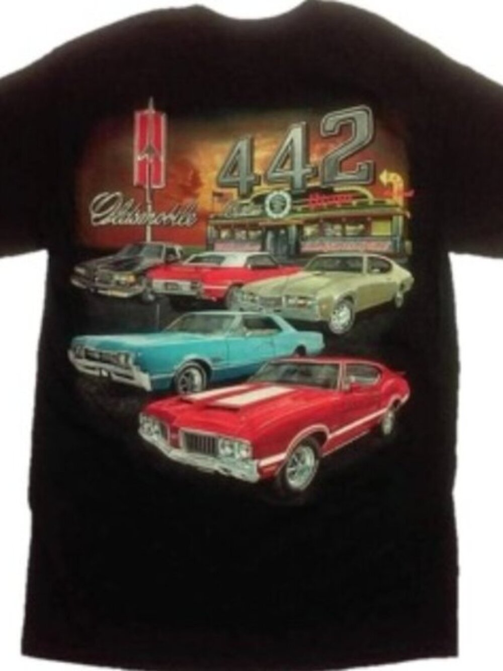 Joe Blow T's Oldsmobile Cutlass Men's T-Shirt Black